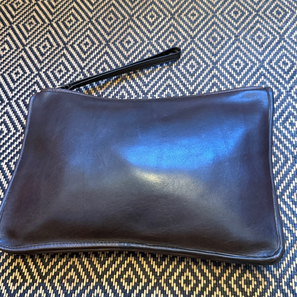 Vintage Coach slim clutch large 9555 MOCHA GLUE IN REGISTRATION NEW YORK CITY - Picture 3 of 16